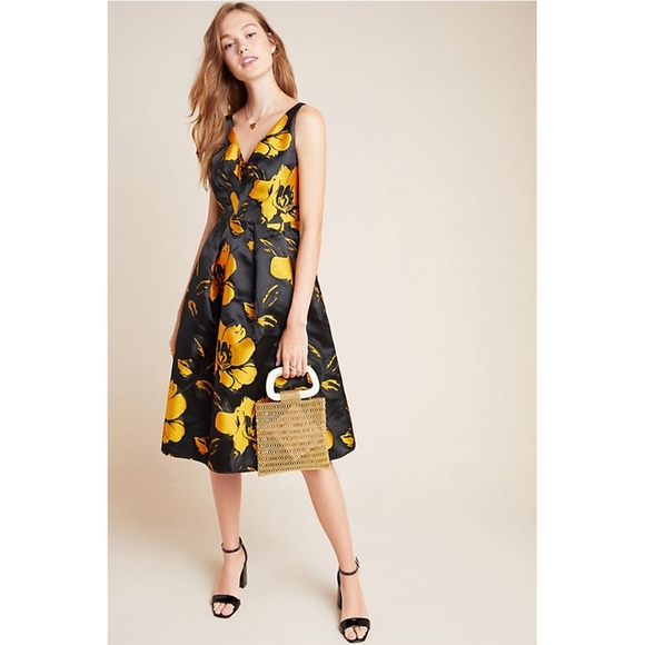 Eva Franco Dresses & Skirts - Eva Franco Anthropologie Floral Midi Dress